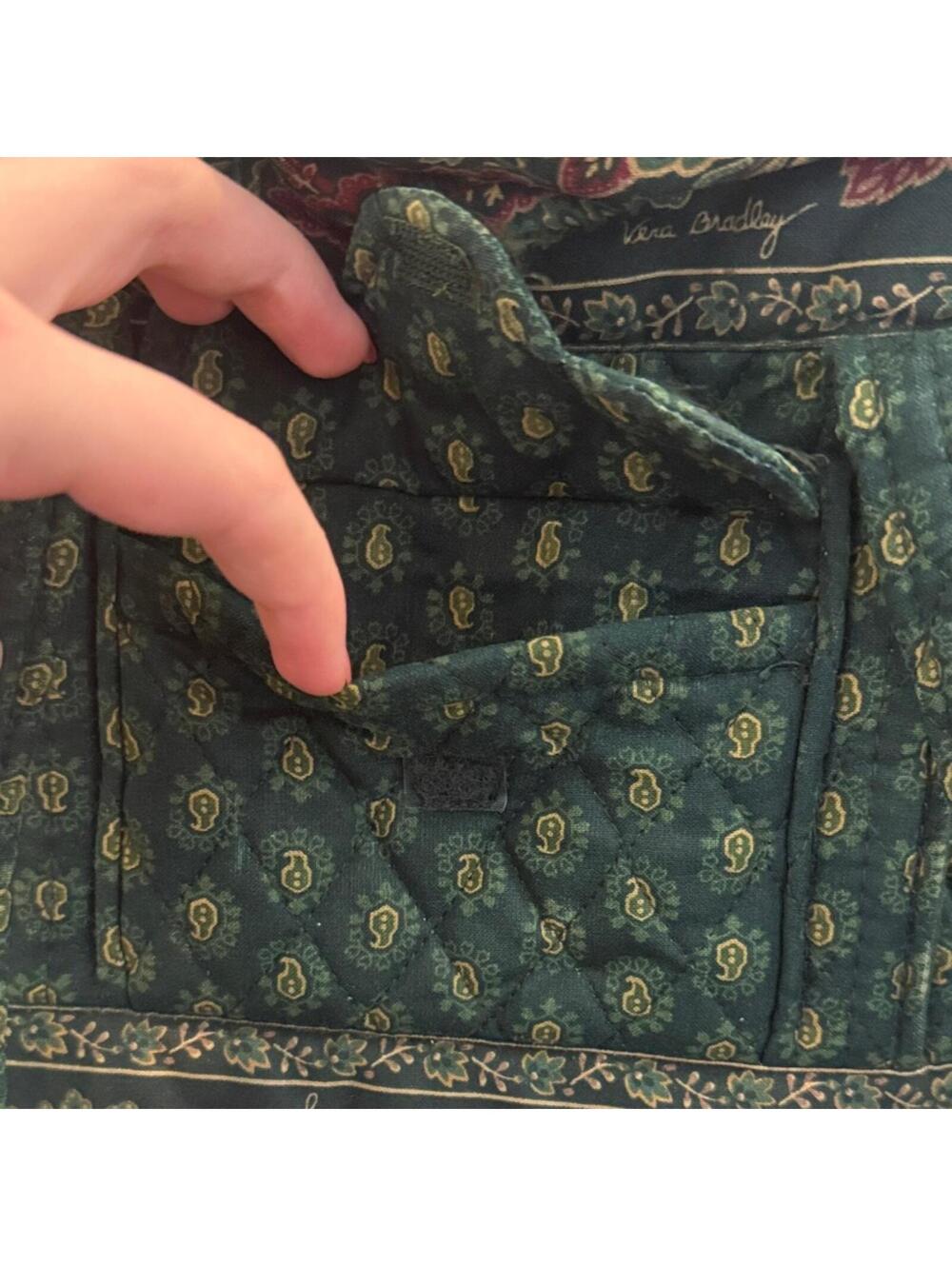 Vera Bradley Quilted Tote Bag with Paisley Pattern - Picture 3 of 9